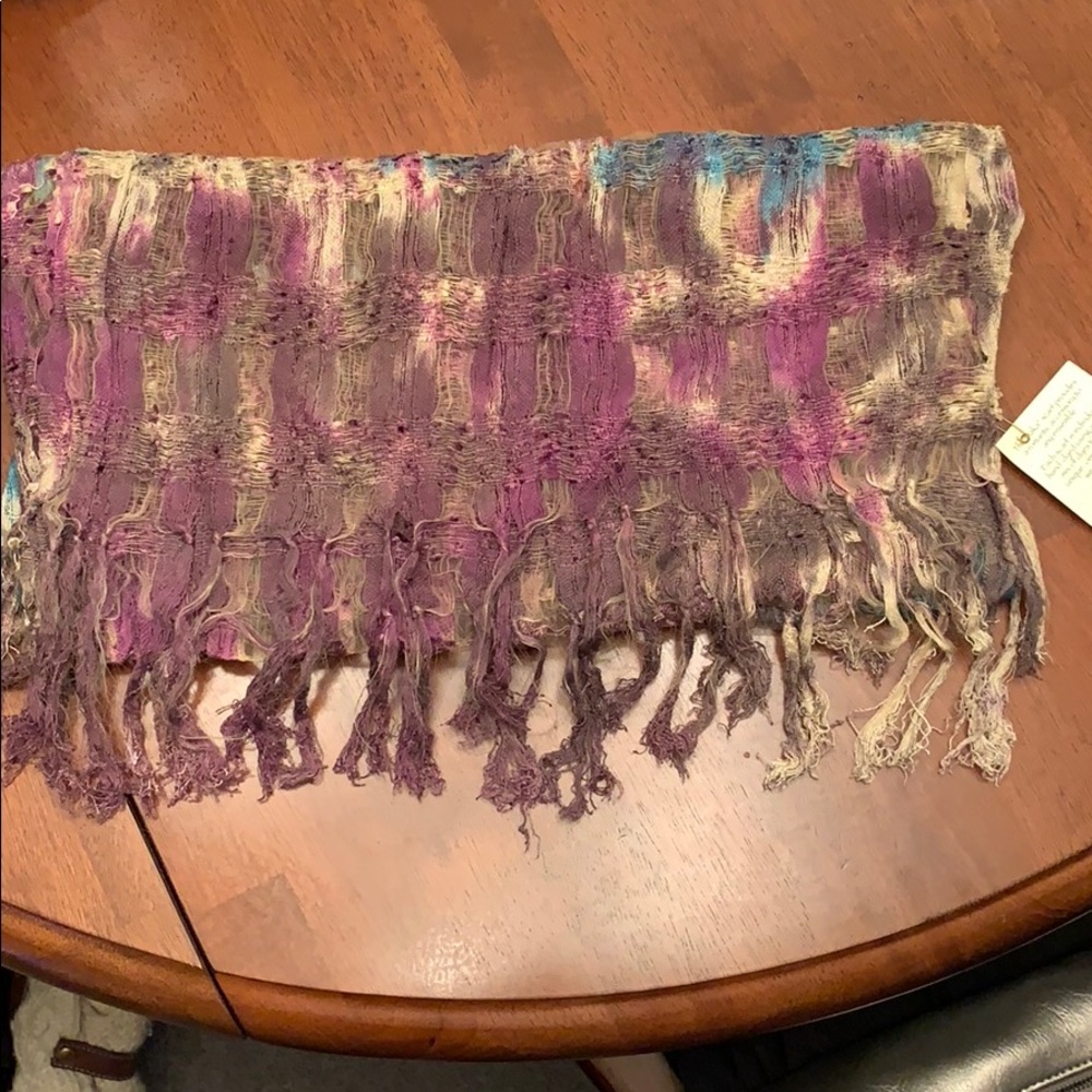 Hand dyed silk scarf / wrap